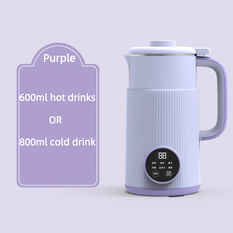 800ML Soybean Milk Machine Electric Juicer Filter-free Soy Milk Maker Blender Mixer Fresh Juice Maker Wall Breaking Machine 220V